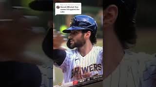 Garrett Mitchell’s first career hit with his family watching in the stands. Milwaukee Brewers vs.