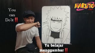 Cara Mudah Menggambar Minato Step By Step