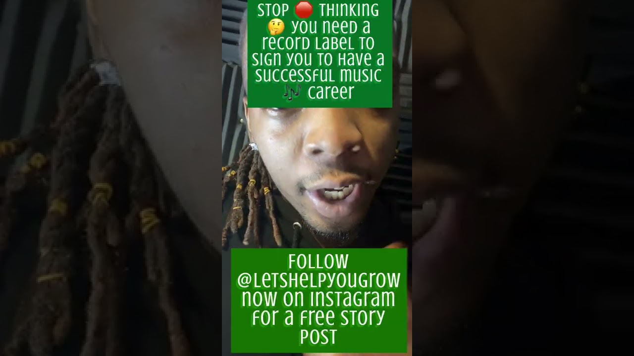 Stop 🛑 thinking 🤔 you need a record label 🏷 to sign you to have a successful music 🎶 career
