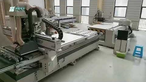 CNC Nesting Machine +Auto Label +Saw Cutting