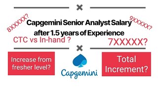 Capgemini Salary senior analyst after 1.5 years experience