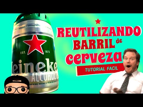 COMO REUTILIZAR BARRIL DE CERVEZA DE 5 LITROS