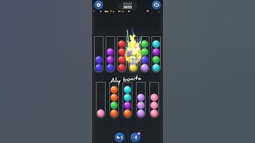 Ball sort puzzle level 3655 #resolución #nivel #level #puzzle #colors #gameplay