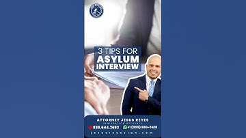 3 Tips for a Political Asylum Interview. 📝✅ #immigration #jesusreyeslaw