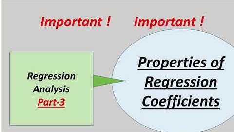 Regression Analysis-Part 3|| Properties of Regression Coefficients||NET& PGT COMMERCE