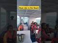 Boat ride in om beach| #travel #trending #boating #reels #egaadventures #boattrip #gokarna #nature