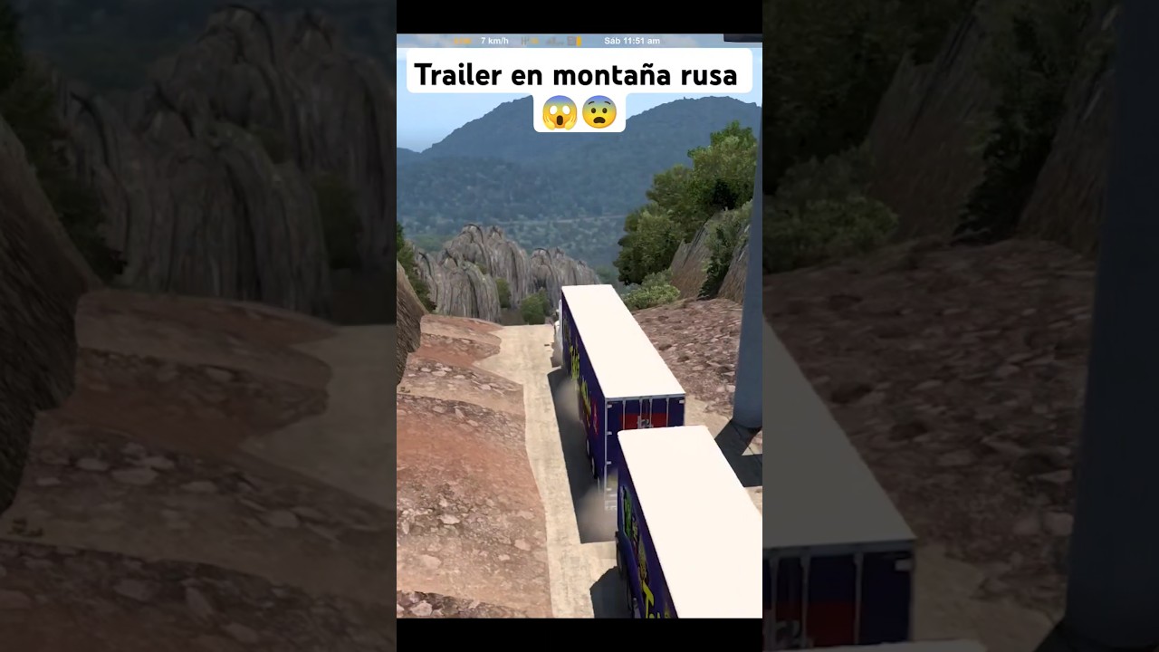 Gran pendiente con un Camión 😱😱 #truck #camion #trailer #trucks #simulator