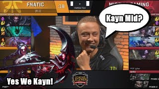 Fnatic (Caps Kayn Mid) VS MSF (POE Syndra)  Game 2 Highlights - 2017 EU LCS Summer W8D2