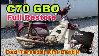 Restore Honda GBO Ekor Besi (Honda Petak) Tersadai kini Bersinar #hondapetak #restore #trending