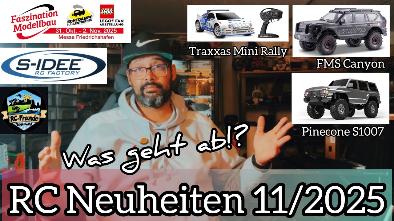 RC Neuheiten 11/2025 - Traxxas Mini Rally / FMS Canyon / Pinecone S1007 / Infos zur Messe FN 2025