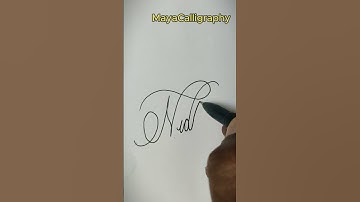 Comment your name | Nidhi in cursive  #calligraphy #handwriting#shorts