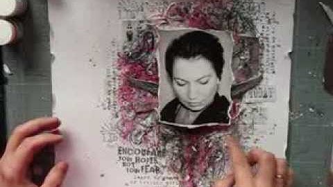 Mixed Media layout by Aida Domisiewicz