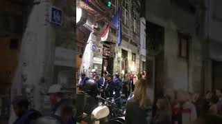 Line outside of Szimpla Kert on a Friday night in Budapest, Hungary - Oct 8th 2021