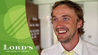 Harry Potter star Tom Felton at the cricket - England vs South Africa | MCC/Lord's