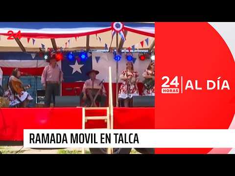 Fiestas Patrias en Talca: Ramada móvil recorre los barrios con música, empanadas y cueca en vivo