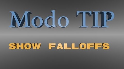 Modo 11 TIP : Show Falloffs.