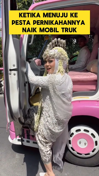 ketika pengantin wanita naik mobil truck ‼️‼️ #truck #pengantin #nikah #manten #pernikahan