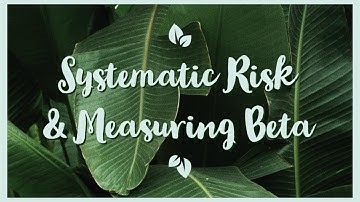 Systematic risk and measuring beta