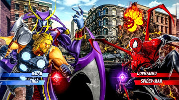 Marvel vs  Capcom  Infinite  : Jedah & Thor  VS  Dormammu & Spider - man  : pc Gameplay