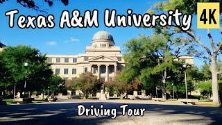 Texas A&M University || Campus Driving Tour 4k 60fps [Full Version] Guide