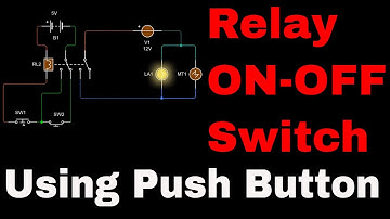 Relay ON OFF Switch using Push Button-Simple Circuit