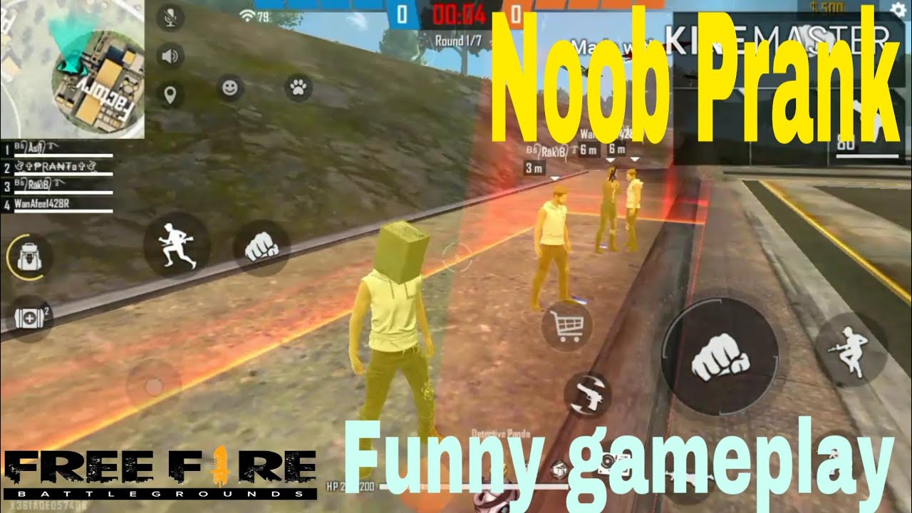 Best noob prank in Free Fire-NoobGamer Insane - YouTube