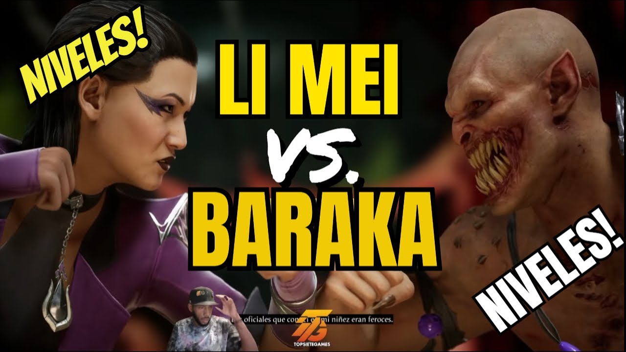 !NIVELES! 🔥 Baraka vs Li Mei | Duelo épico Mortal Kombat 1
