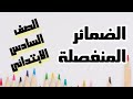 الضمائر المنفصلة وإعرابها للصف السادس الابتدائي الفصل الدراسي الأول