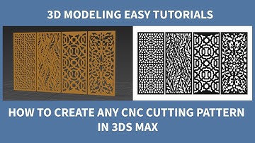 How to create any CNC and MDF jali pattern in 3DS Max easy modeling tutorial.