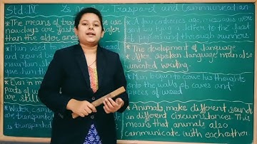 Std 4 - Evs part 1 Lesson no-22-Transport and Communication