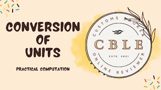 Computation - Conversion of Units