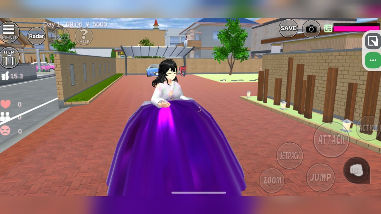 How to make Beautiful attractive full Brown  Gown 👗🤩 in Sakura Simulator ❤️🥳
