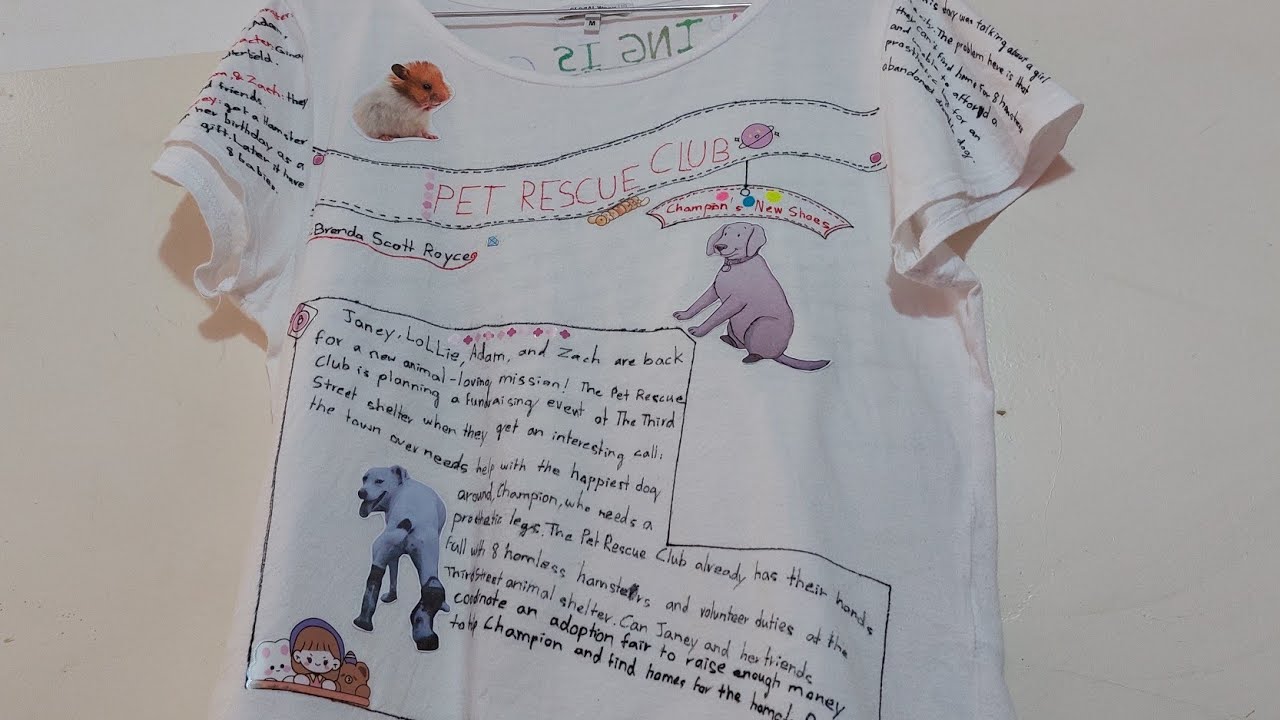 t shirt book report project