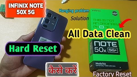 Infinix note 50x phone reset kaise karte | Infinix note 50x 5g hard reset kaise kare
