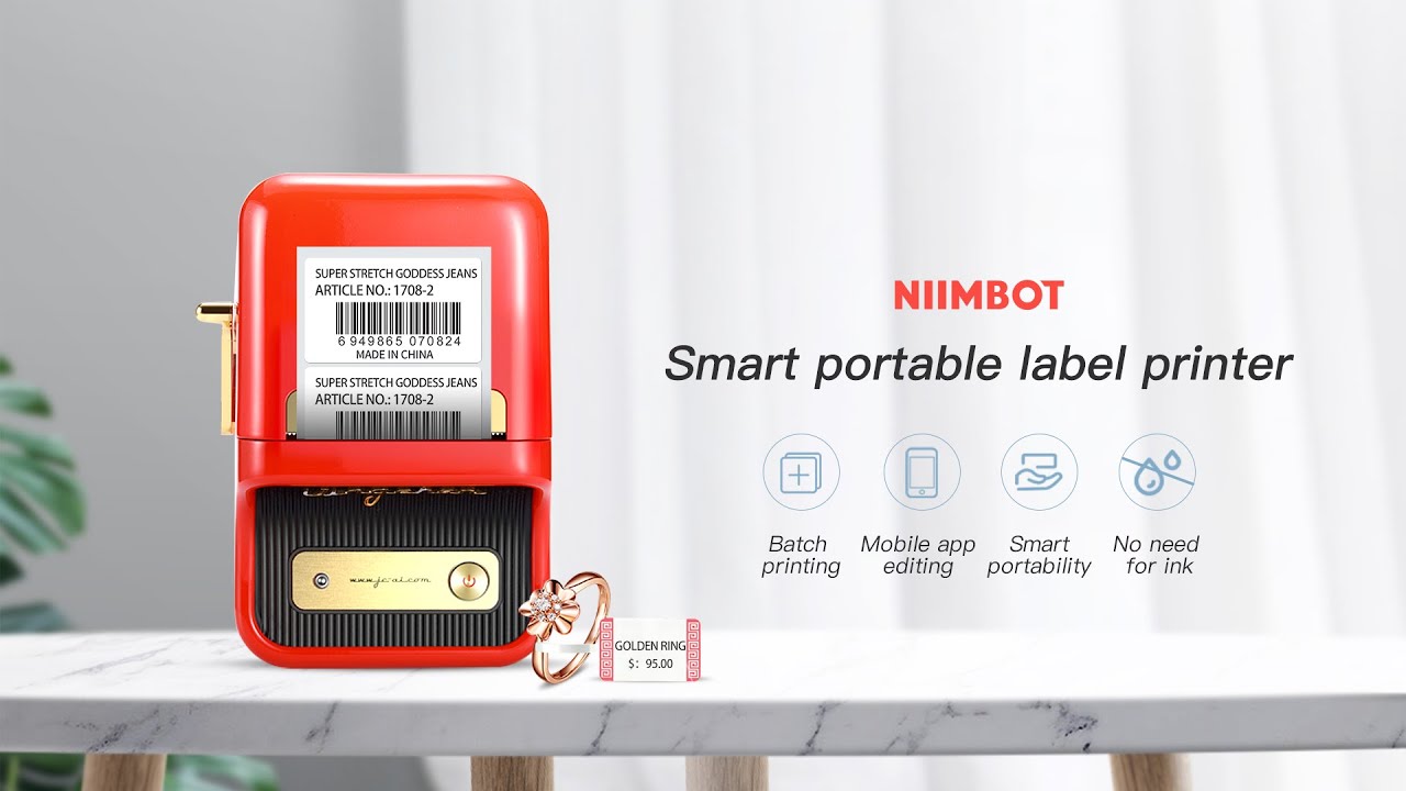 Niimbot fashion protable label printer B21 operation 