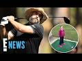Jason Kelce Shows Off 6-Year-Old Daughter Wyatt's Golf Swing | E! News