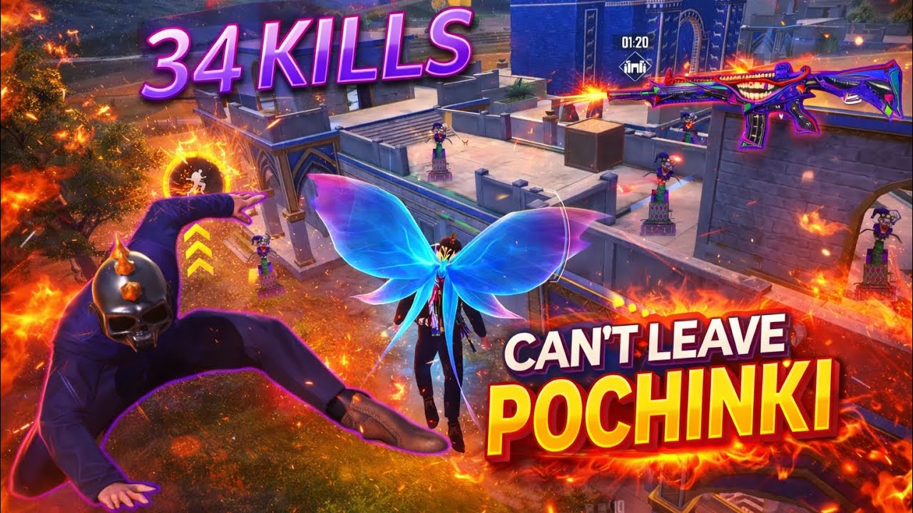 34 KILSS!! 😎 WHEN 2/3 OF THE PLAYERS ARE IN POCHINKI😱PUBG MOBILE - BGMI | iPad Pro,m1,m2,m4,m5