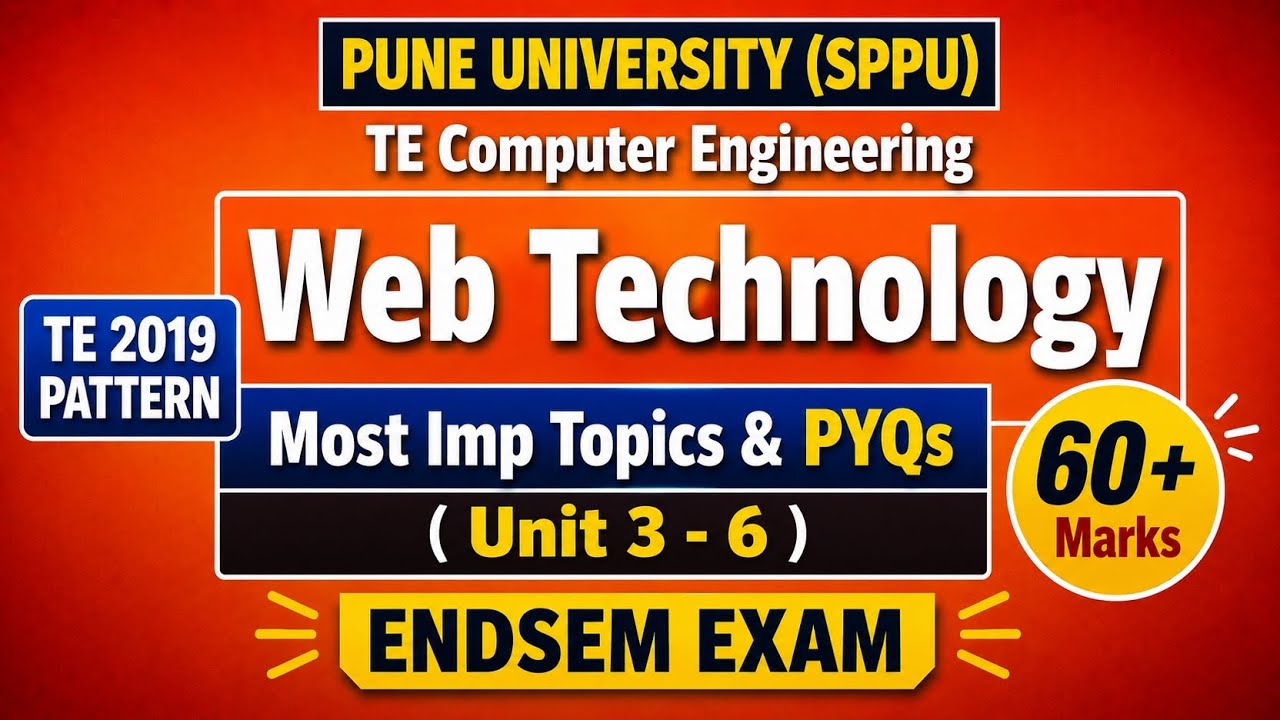 Web Technology | Most Imp Topics And PYQs | TE Computer Engineering | # ...