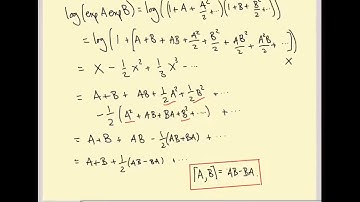 Lie groups and Lie algebras: The Baker-Campbell-Hausdorff formula