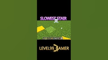 SLOWEST STAIR ☠️ #minecraft #gaming #awezchaitrend