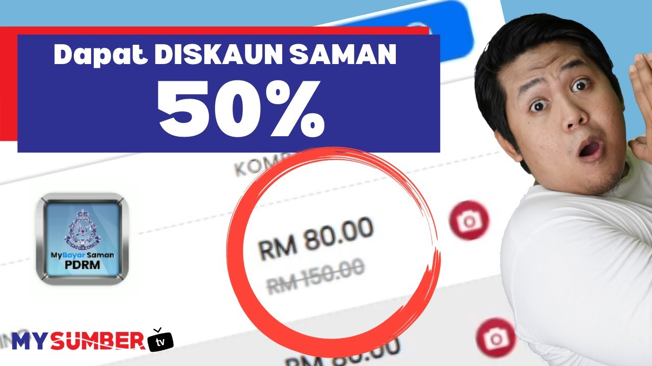 Saman online diskaun bayar Diskaun 50%
