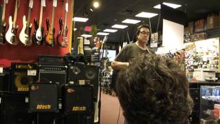 Bass Player Jeff Berlin @ Guitar Center on Pico & Westwood 9-19-13.
