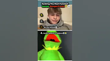 Kermit Trolling On Omegle Part 3 Top 4 SUS Moments That Ruined Childhoods Ometv Funny Meme 