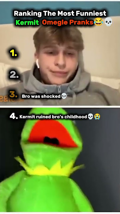 Kermit Trolling on Omegle – Part 3 😂 | Top 4 SUS Moments That Ruined Childhoods #ometv  #funny #meme