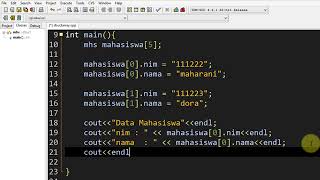 C++ 61   Array pada Struct   Pemrograman c++