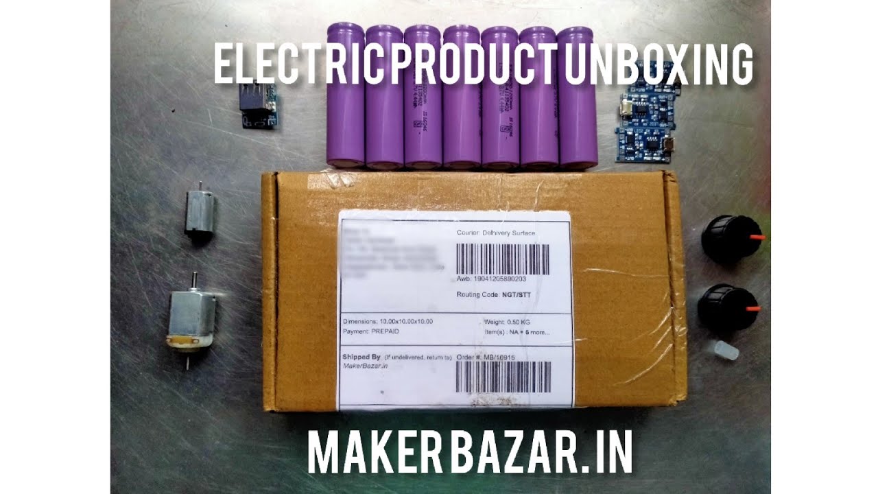 Electronic things unboxing in maker bazaar order - YouTube