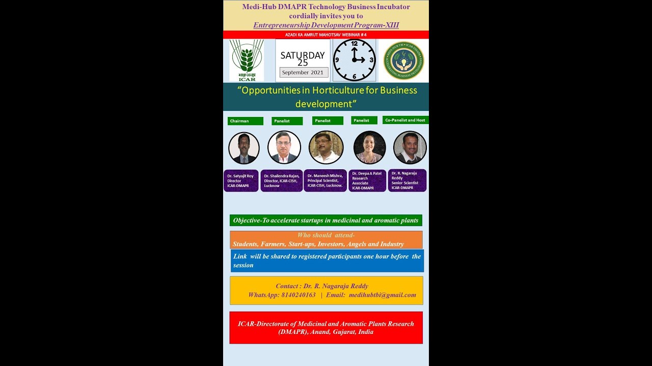 EDP - 13 - On “Opportunities in Horticulture for Business development”