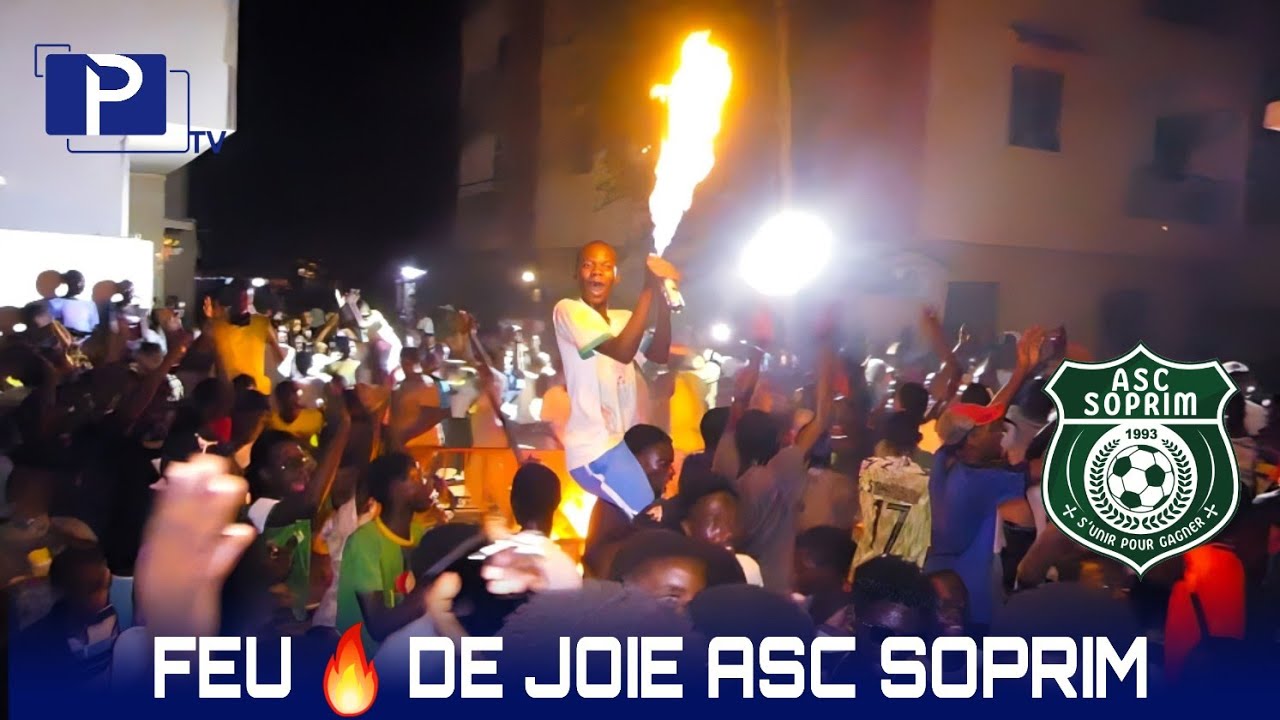 FEU DE JOIE ASC SOPRIM : Regardez la folle ambiance des jeunes de SOPRIM.