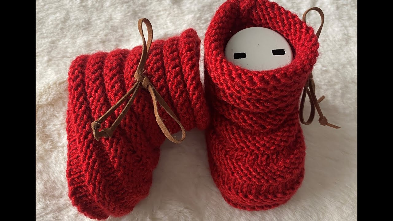 Akordiyon Bot Patik Yapılışı/Super easy knit booties