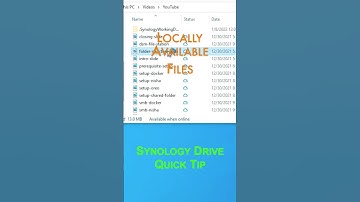 Synology Drive Quick Tip - Difference Between Locally Available And Permanently Pinned Files